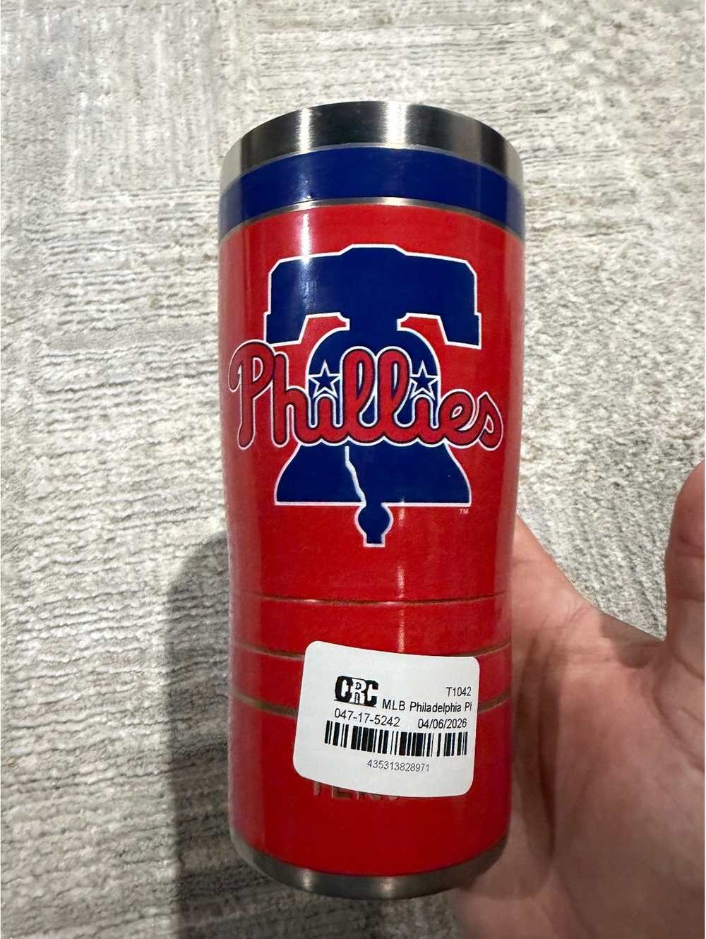 MLB Philadelphia Phillies Stainless Steel Travel Tumbler